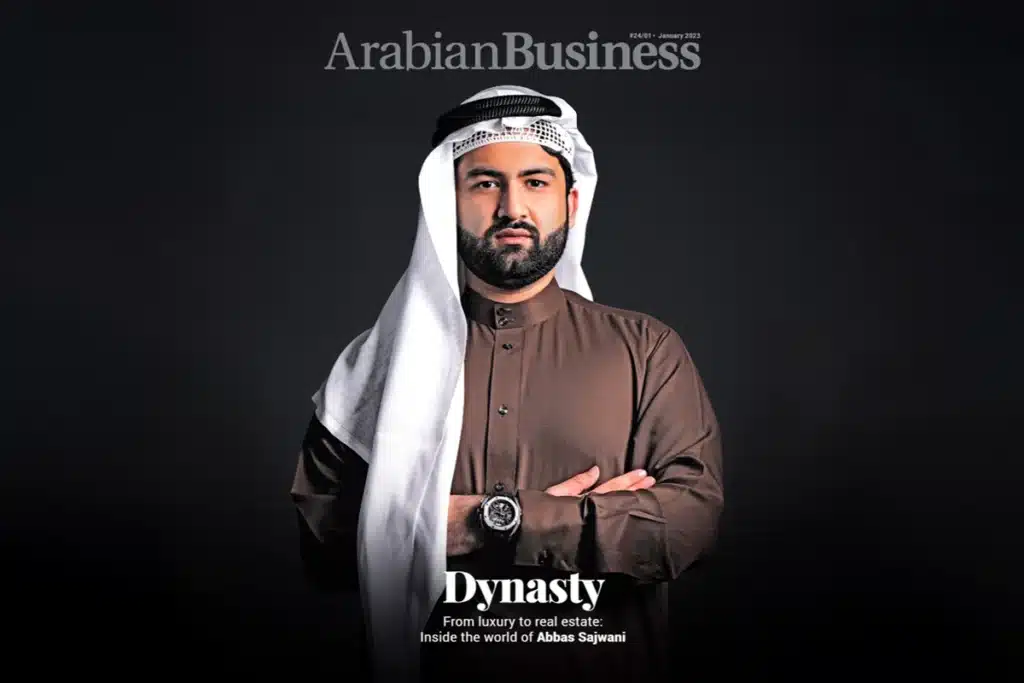 Abbas Sajwani on the Arabian Business 'Dynasty' cover featuring AHS Properties