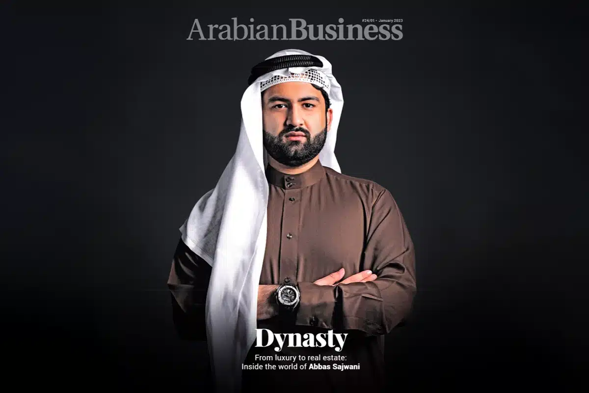Abbas Sajwani on the Arabian Business 'Dynasty' cover featuring AHS Properties