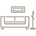 Lounge seating amenity icon for the AHS Tower