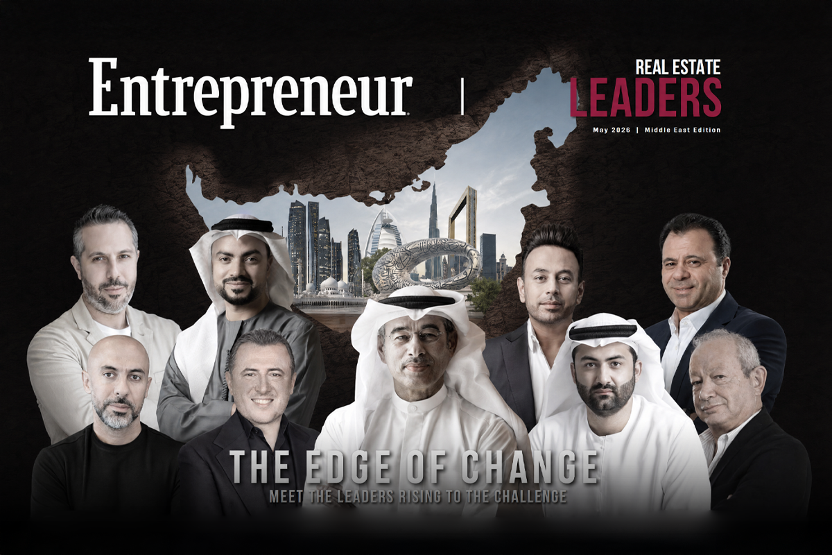 Entrepreneur Middle East Real Estate Leaders cover featuring Abbas Sajwani among Dubai property visionaries
